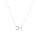 Armband Double-Heart Edelstahl 2 Herzen