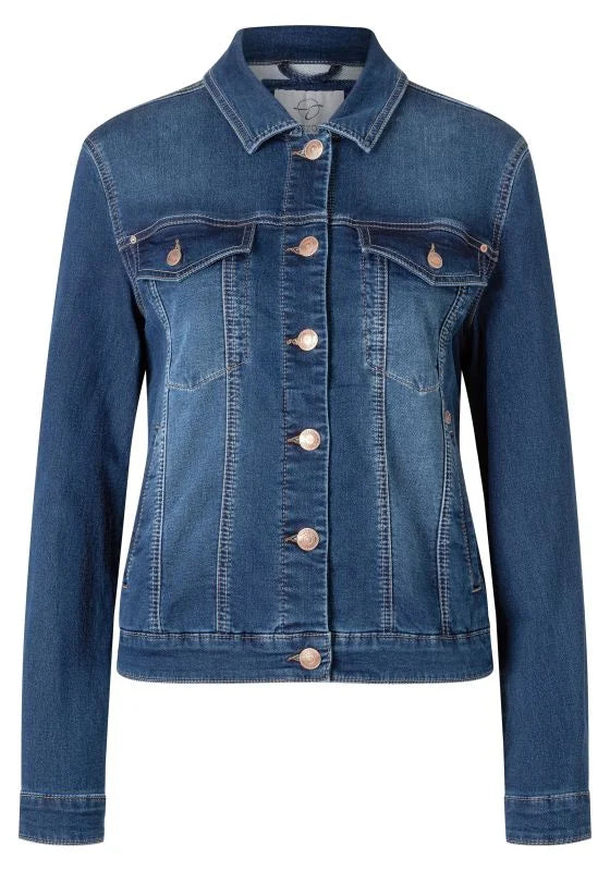 Jeansjacke blue wash Baumwolle Elasthan