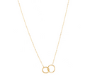 Kette Double Hoop Edelstahl 2 Ringe