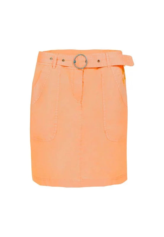 Rock Minirock orange Baumwolle