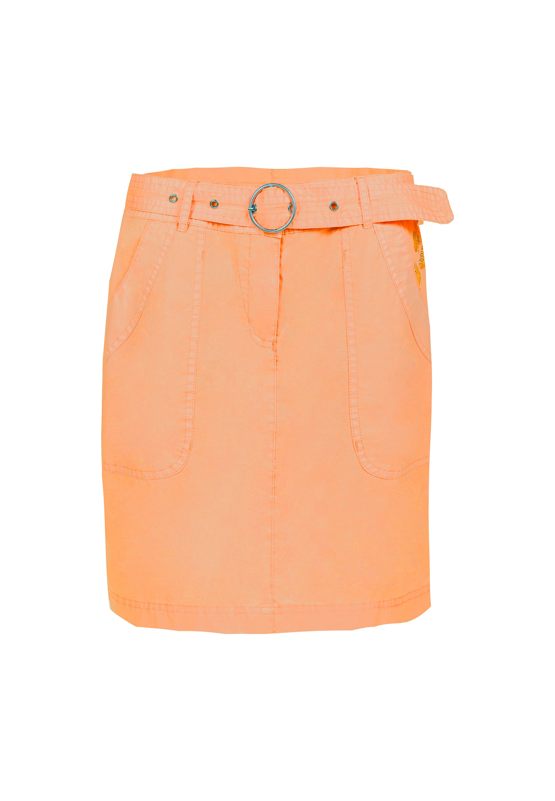 Rock Minirock orange Baumwolle