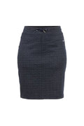 Rock, marineblau, Mischgewebe aus Polyester, Viskose und Elastan