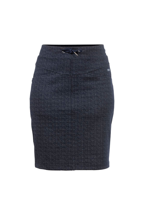 Rock, marineblau, Mischgewebe aus Polyester, Viskose und Elastan